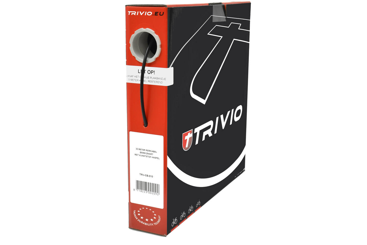 Trivio - rem buitenkabel ø5mm zwart - rol 30 meter