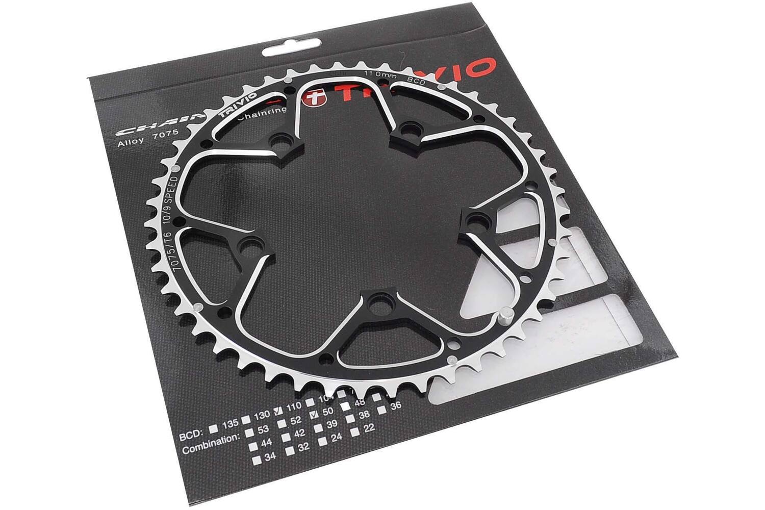 Trivio - race kettingblad 50t. 110bcd