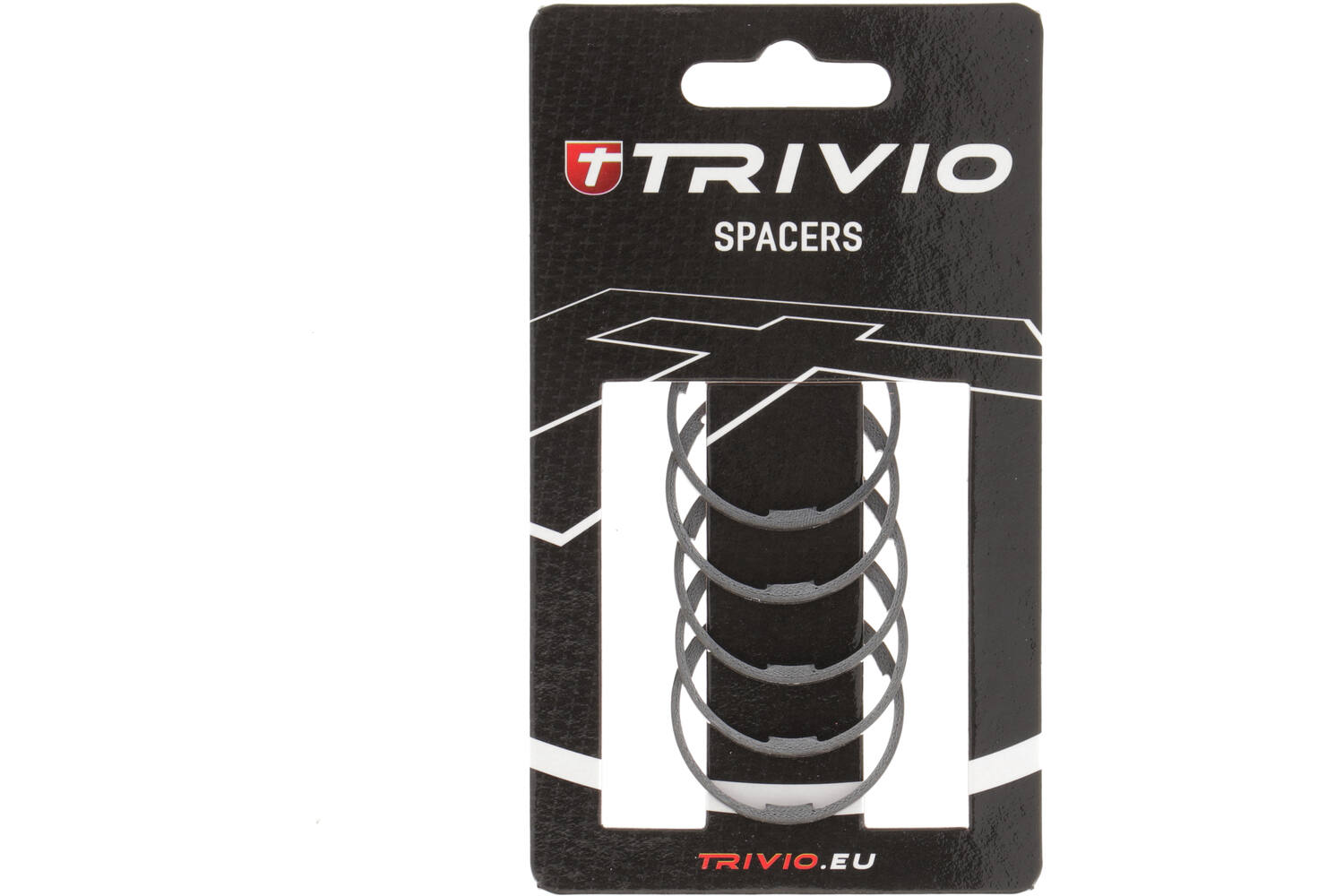 Trivio - spacer 2mm carbon 1-1/8" - 5st.