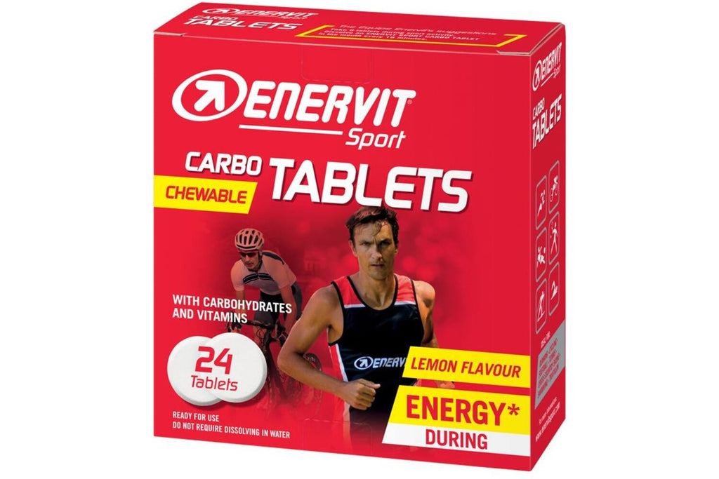 Enervit - carbo tabletten kauwbaar citroen 24 x 4gr