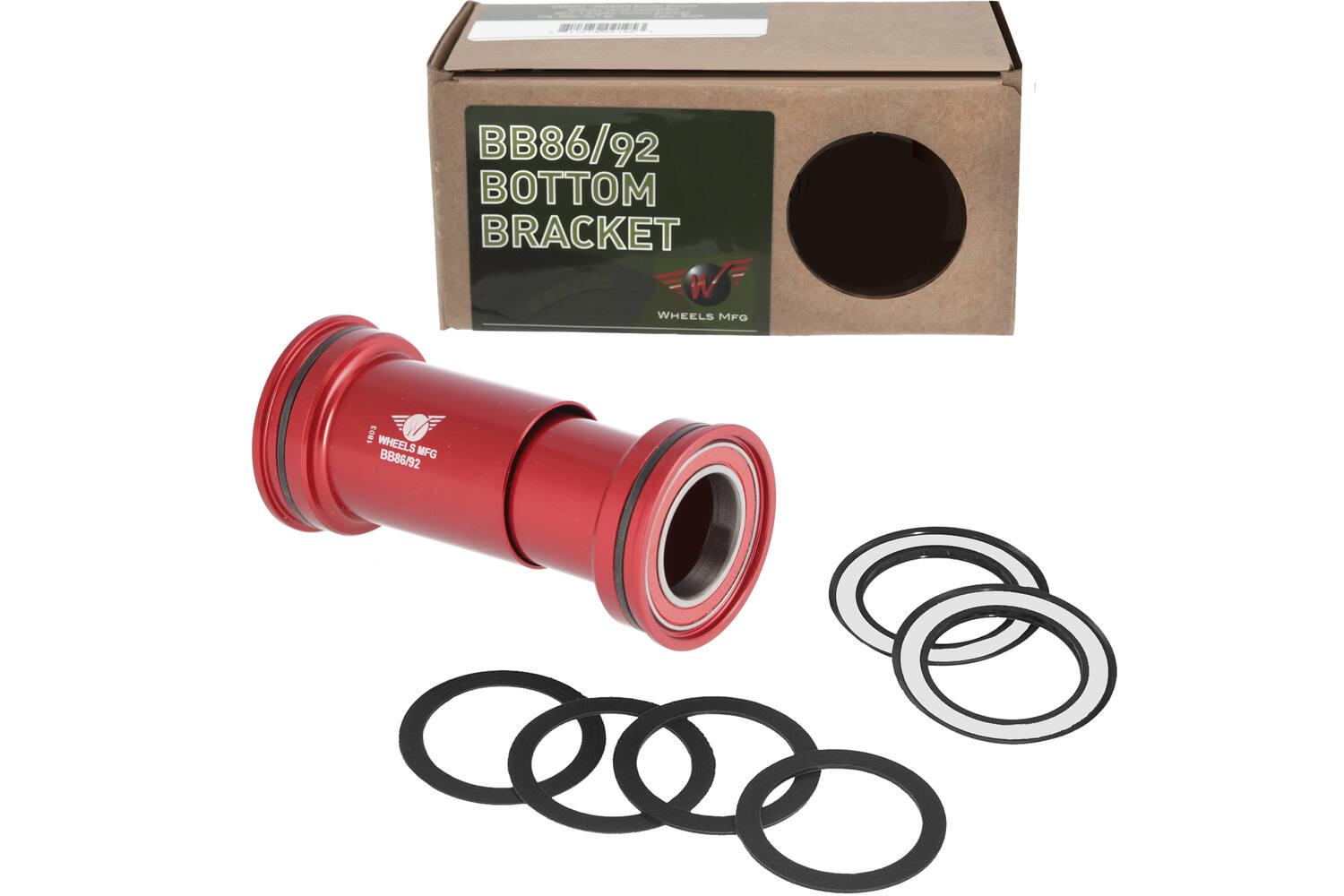 Trapas pressfit bb86 92 shimano - ceramic - rood