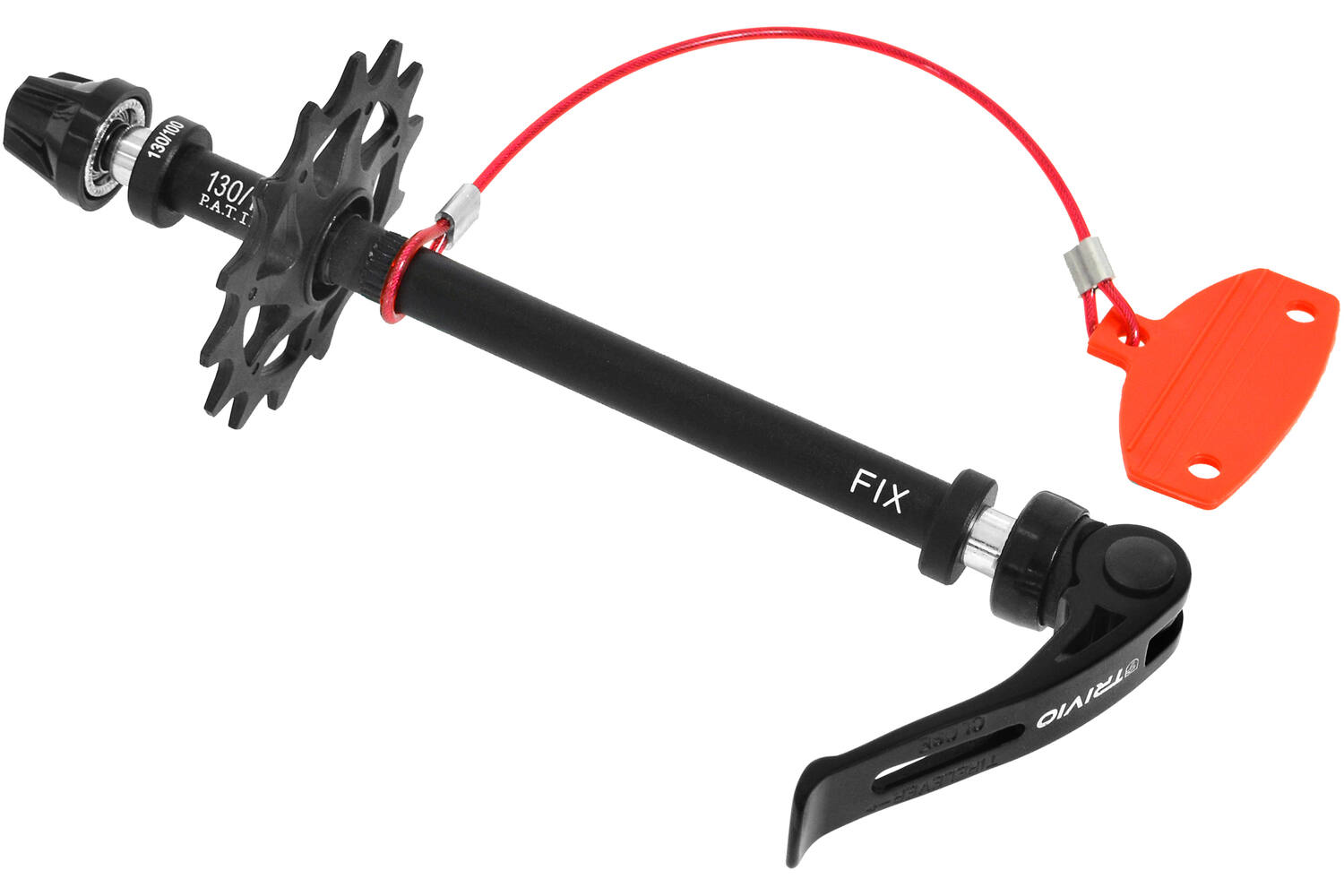 Trivio - fietsgereedschap transport fix achterwiel 130mm met discpad