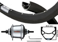 Kgs Achterwiel 28 inch 622 zilver/zwart nexus 7 disk centerlock