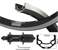 Shimano Achterwiel 26 inch (559) zac19 zw/zilver 7 speed zw uitval