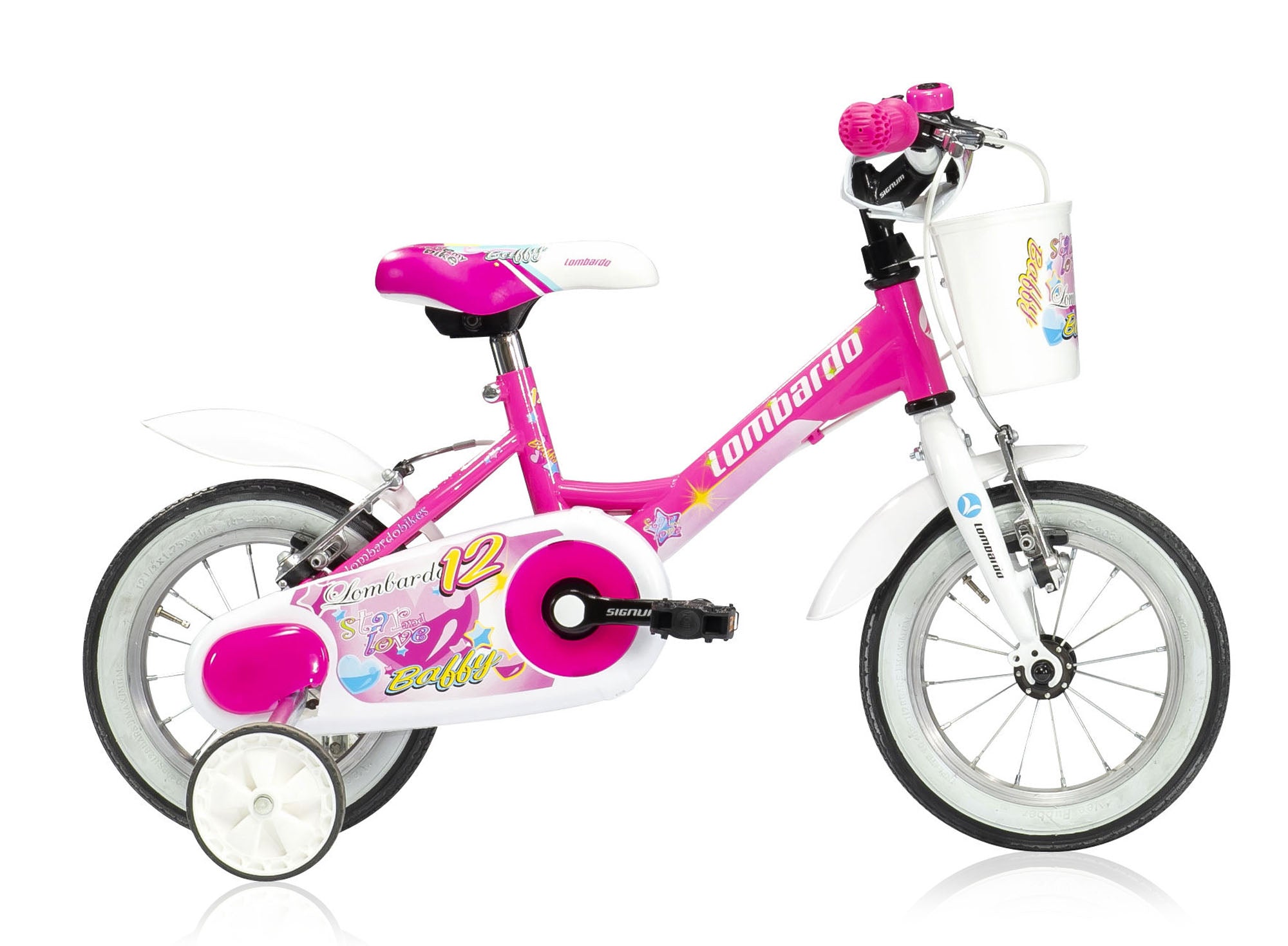 lombardo baffy d roze wit vrijloop +2 handrem