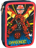 etui Dragonoid 4 x 15 x 18 cm rood/donkerblauw 27-delig