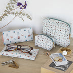beautycase Bugs dames 6 x 9 cm polyester groen