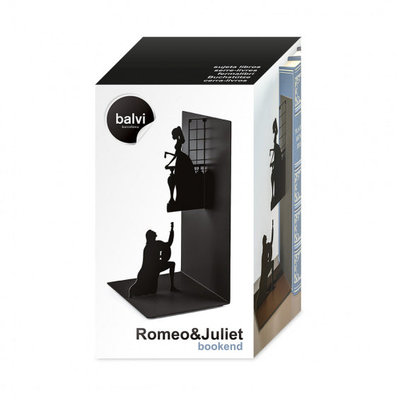 Boekensteun Romeo & Juliet 17 cm metaal zwart