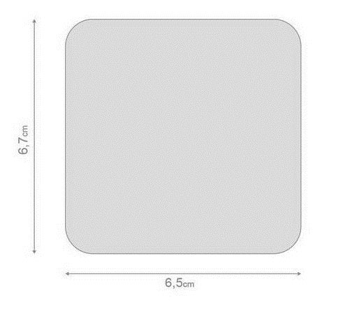 contactlenshouder Emoji 6,7 x 6,5 cm groen