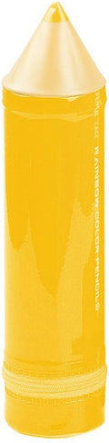 etui Pencil junior 6 x 24,5 cm geel