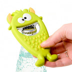 flesopener monster 12,5 cm PVC groen