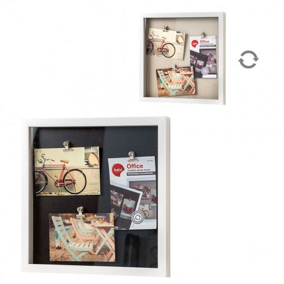 fotolijst 33 x 33 cm kunststof wit
