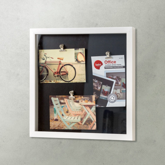 fotolijst 33 x 33 cm kunststof wit