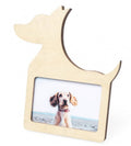 fotolijst hond 10 x 15 cm hout naturel
