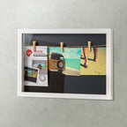 fotolijst met touw 26 x 38 cm wit