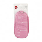 kabelorganizer 22,5 x 10,5 cm polyester roze