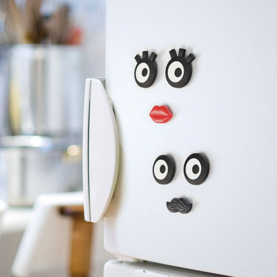 magneet Mr. siliconen zwart/wit 3-delig