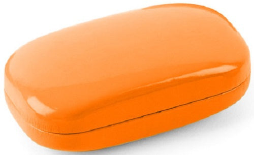make-uptasje Mini Box 8,5 cm kunstleer oranje