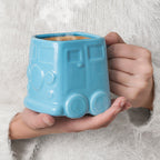 mok Busje 500 ml 9,8 x 12,5 cm keramiek blauw
