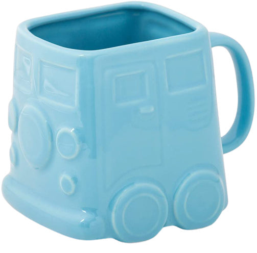 mok Busje 500 ml 9,8 x 12,5 cm keramiek blauw