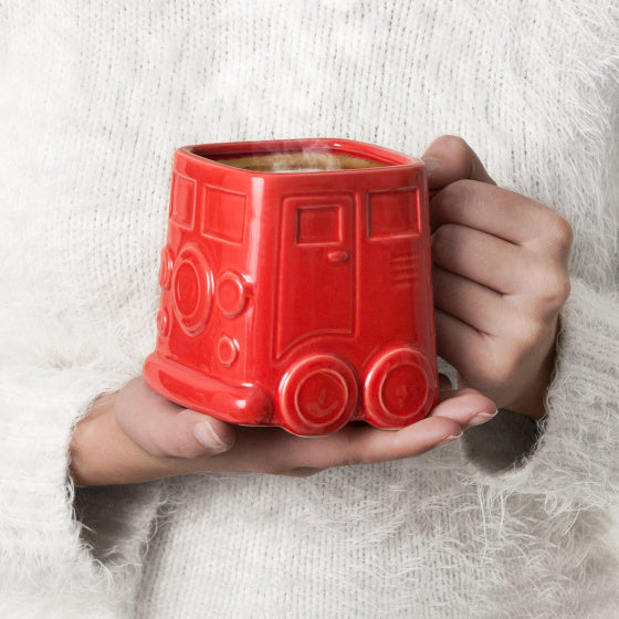 mok Busje 500 ml 9,8 x 12,5 cm keramiek rood