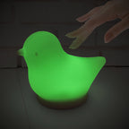 nachtlamp Birdie siliconen/ABS wit
