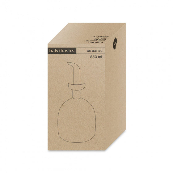 oliefles Basics 850 ml 22 x 11 cm glas transparant