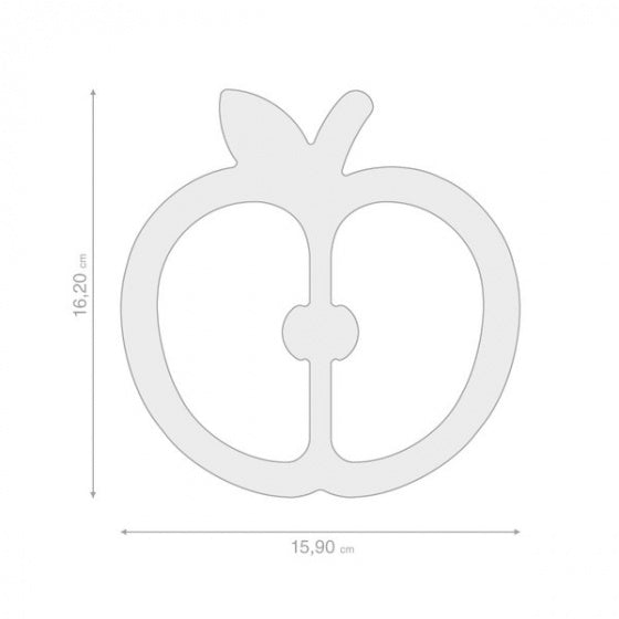 onderzetter Fresh Fruit Apple magnetisch 16 cm groen