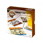 onderzetters Vintage Cycles 10,8 cm keramiek/kurk 4 stuks