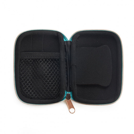 opbergetui Earbuds 11 x 8 x 2 cm velvet blauw