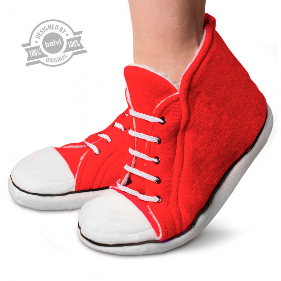 pantoffels Star High katoen rood maat 36-37