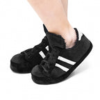 pantoffels tennis polyester zwart maat 36/37