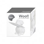 penhouder & papiergewicht Hond polyresin wit
