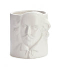 pennenbak William Shakespeare 9 x 11,5 cm keramiek wit