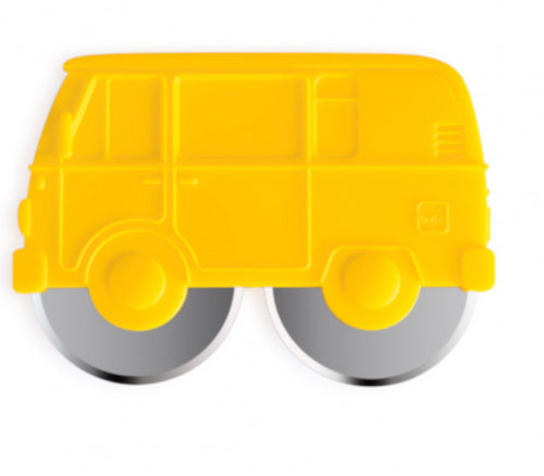 pizzasnijder Van 12,2 x 8,5 cm ABS/RVS geel