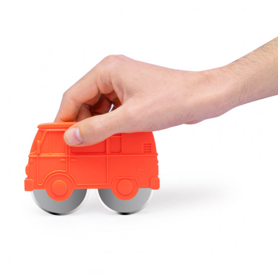 pizzasnijder Van 12,2 x 8,5 cm ABS/RVS rood