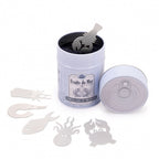 snackvorken Fruits de Mer 11,5 x 8,3 cm RVS zilver 7-delig
