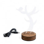 tafellamp Boom led 19,5 x 13 cm hout/acryl bruin