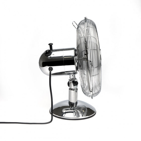 ventilator Vintage 40 x 33 cm metaal zilver