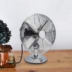 ventilator Vintage 40 x 33 cm metaal zilver