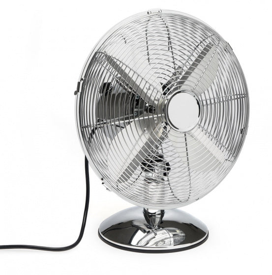 ventilator Vintage 40 x 33 cm metaal zilver