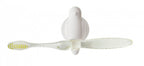 tandenborstelhouder Birdie siliconen 7,4 cm wit