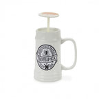 tandenstokerhouder Pilsen 10,7 x 9,5 cm keramiek wit