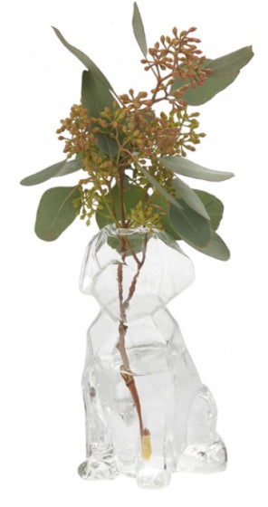 vaas hond 15 x 8 x 10,5 cm glas transparant