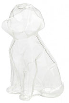vaas hond 15 x 8 x 10,5 cm glas transparant
