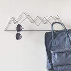 wandhanger Mountain 17 x 55,5 cm staal zilver