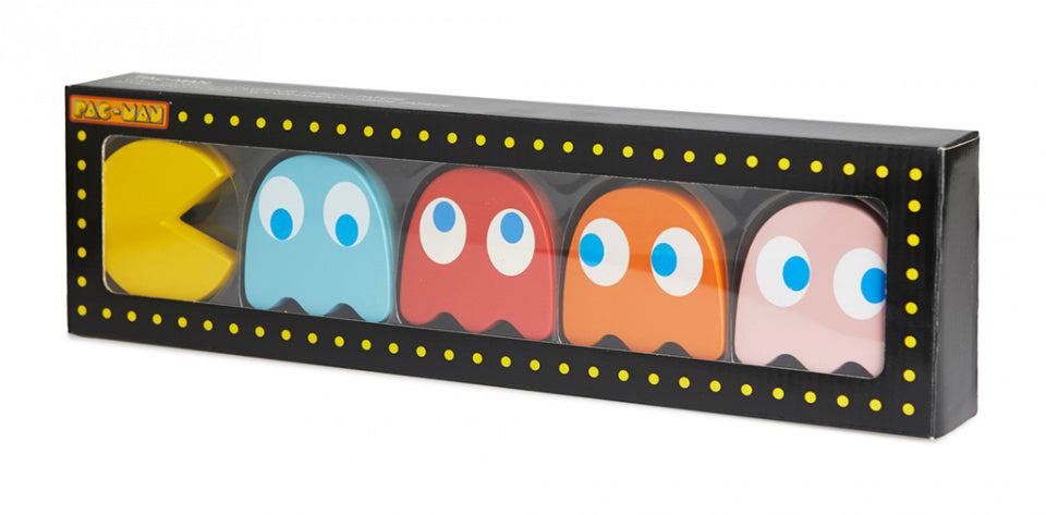 wandhangers Pac-Man 7,5 x 4,5 cm polyresin 5 stuks