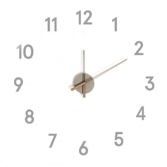 wandklok Momentum 100 cm hout grijs