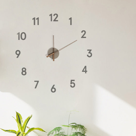 wandklok Momentum 100 cm hout grijs