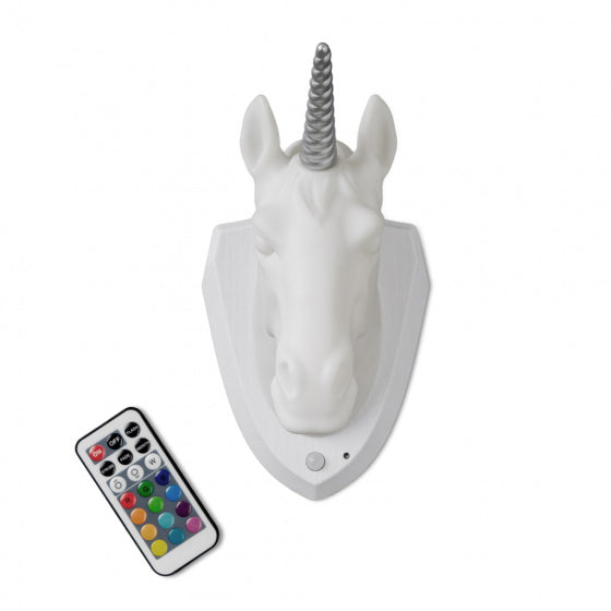 wandlamp Eenhoorn junior 22 cm ABS wit